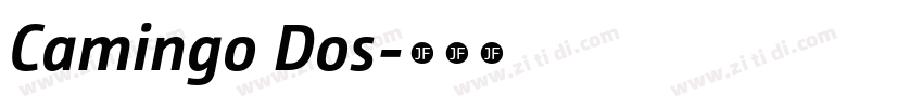 Camingo Dos字体转换